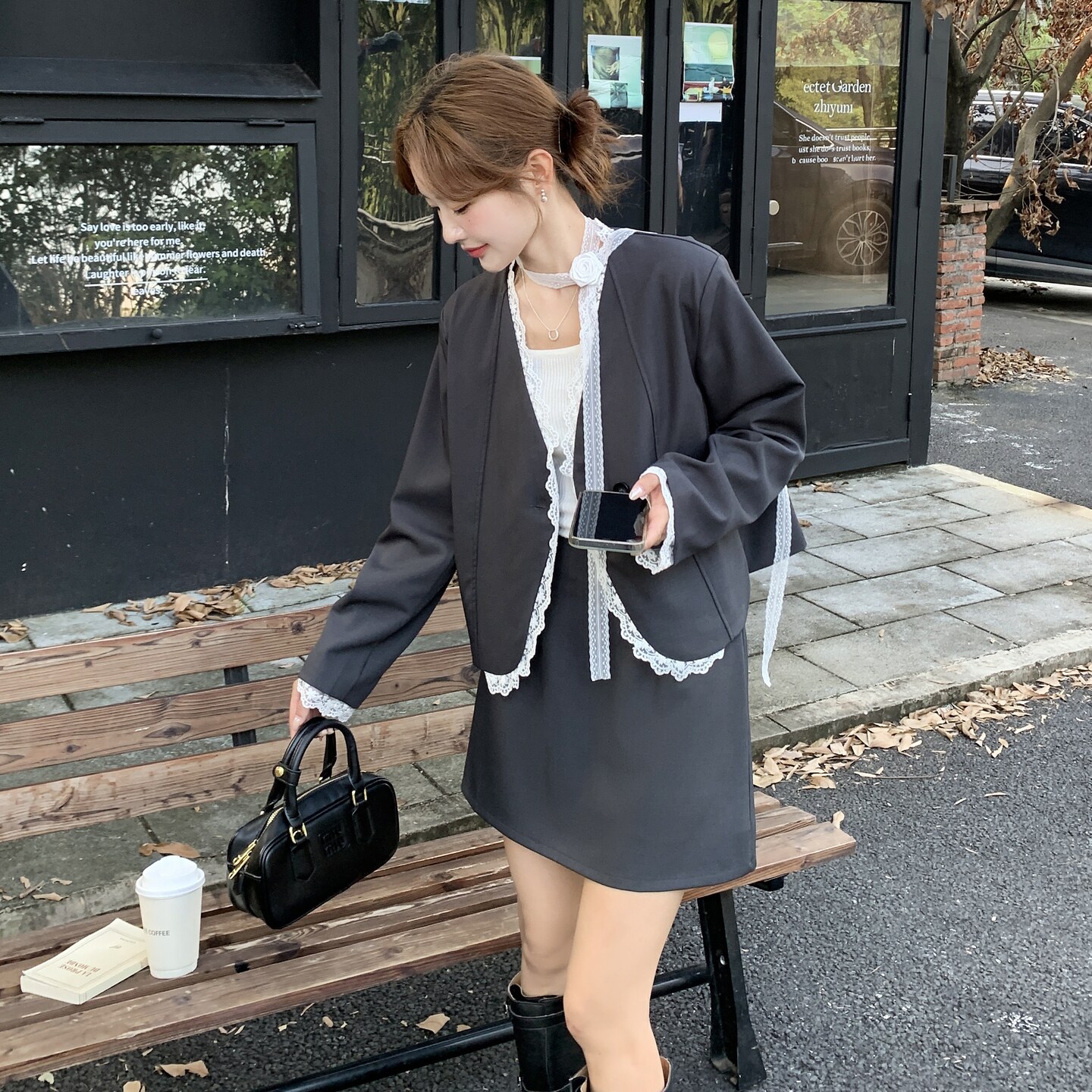 新款图大货已出西装两件套套装275-W703-P165-K238,女装套装/套裙,柒柒家