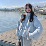 新款图大货90白鸭绒送针织帽超高品质275-M789-p435-k568，女装羽绒服，柒柒家