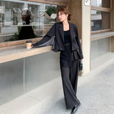 新款图大货上衣两穿个性西装套装两件套275-W813-P255-K398，女装套装/套裙，柒柒家