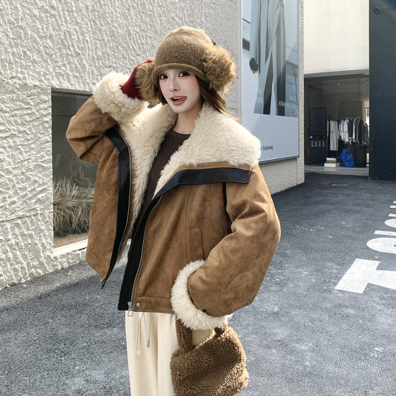 新款图大货已出皮毛拼接羽绒服50白鸭绒275-M778-P315-K438,女装羽绒服,柒柒家