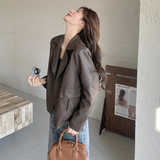 大货数据PU皮短外套有买家秀275-W302-P145-K218，女装皮衣，柒柒家