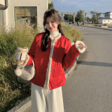 新款图大货双面穿新中式50白鸭绒羽绒服275-M787-P325-K458，女装羽绒服，柒柒家