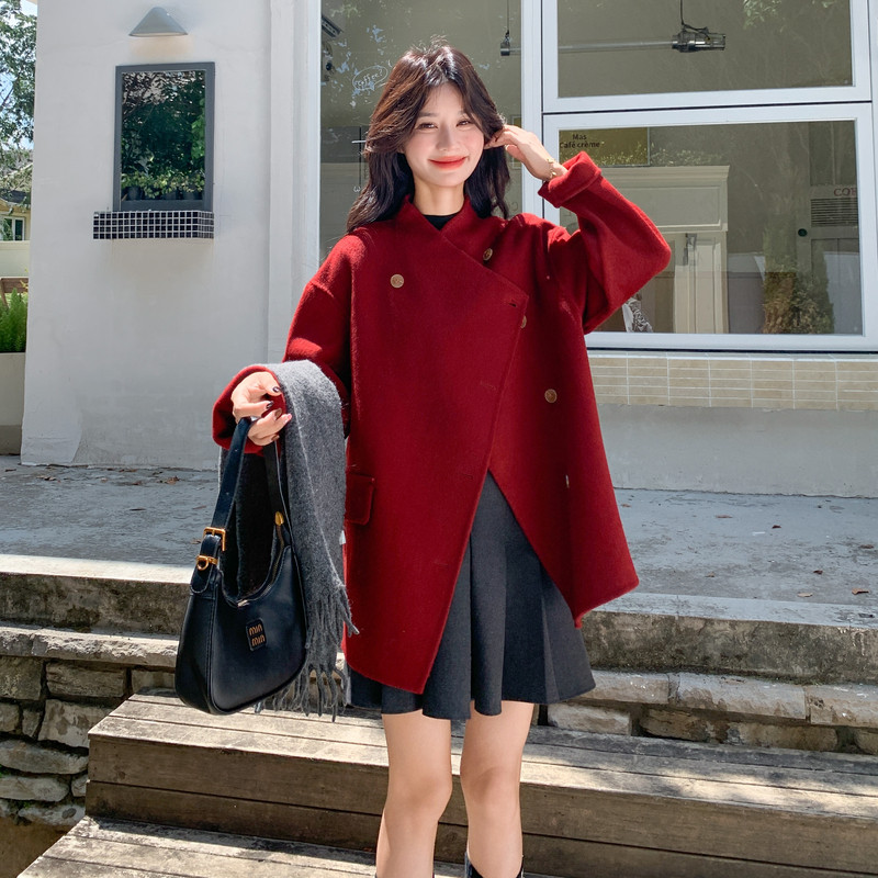 新款图大货已出双面呢羊绒大衣275-W710-P255-K368,女装毛呢外套,柒柒家