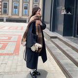 新款图现货70羊毛大衣275-W796-P335-K468，女装毛呢外套，柒柒家