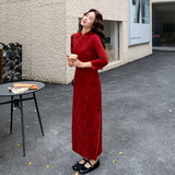 新款图大货已出新中式旗袍连衣裙275-Q706-P175-K248，女装汉服/婚纱/旗袍/礼服，柒柒家