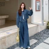新款图大货已出牛仔套装两件套275-T696-P185-K268，女装套装/套裙，柒柒家