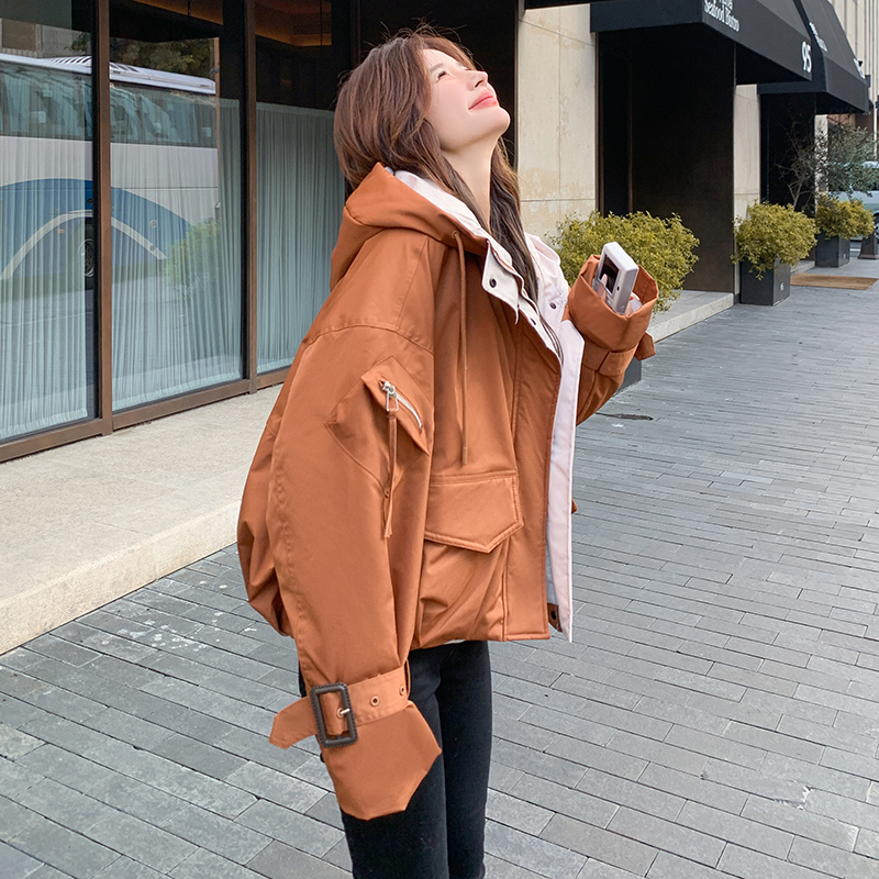 现货1000件兔绒内胆工装派克服087-M170-P195-K278，女装派克服，柒柒家
