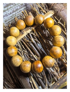 老海南黄油格白奇楠沉香手串1.3 重21.2克油脂感强香味浓郁蜜甜