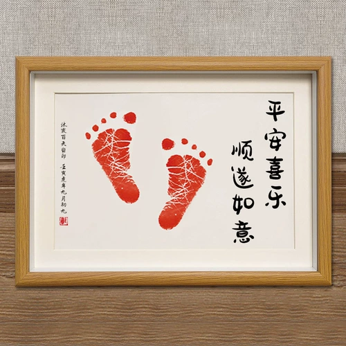 Памятные отпечатки рук и ног, фоторамка для новорожденных для младенца