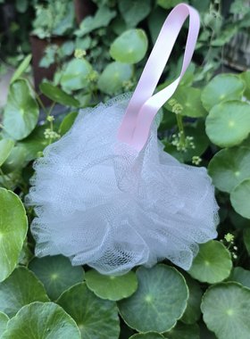 出口日本订单 迷你小浴花 白色迷你浴球 无异味