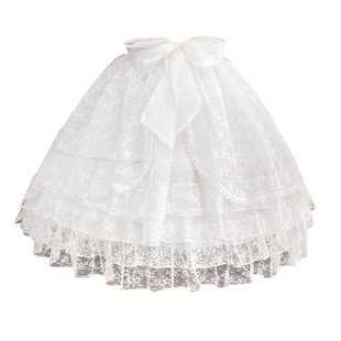 lolita裙撑花嫁中长款暴力鱼骨撑宫廷华丽原创超蓬内撑衬裙75cm