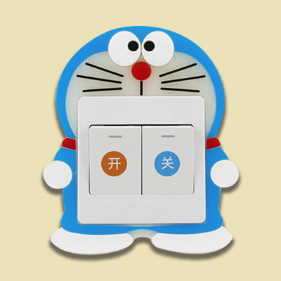 动漫3d立体北欧风格可爱开关贴