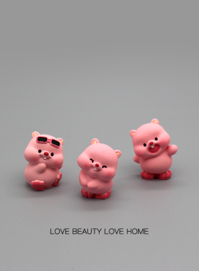 好无聊！摆几只可爱小海狸治愈电脑桌面日式工位办公桌小摆件装饰