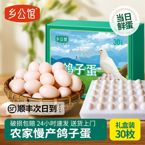 鸽子蛋新鲜30枚顺丰包邮