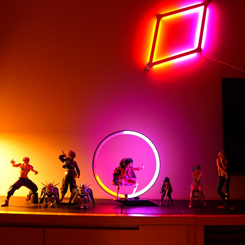 MAGIC LOCKE 프로그래밍 가능 지능형 음성 제어 인체 감지 라이브 분위기 야간 조명 침실 낭만적 인 침대 옆 잠자는 빛