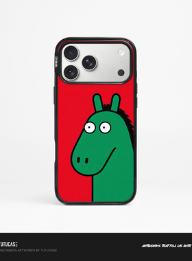 TUTUCASE｜原创黑框轻薄贝贝壳拍摄键保护手机壳 畅行小绿马 BB16