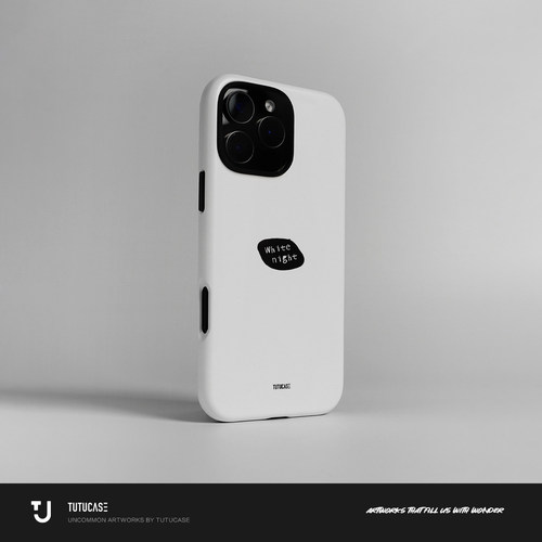 TUTUCASE｜原创韩国进口菲林磨砂二合一手机壳 睡不着 C064