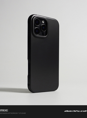 TUTUCASE｜原创设计IMD磁吸手机壳 黑框软边 黑色磨砂背板 I002