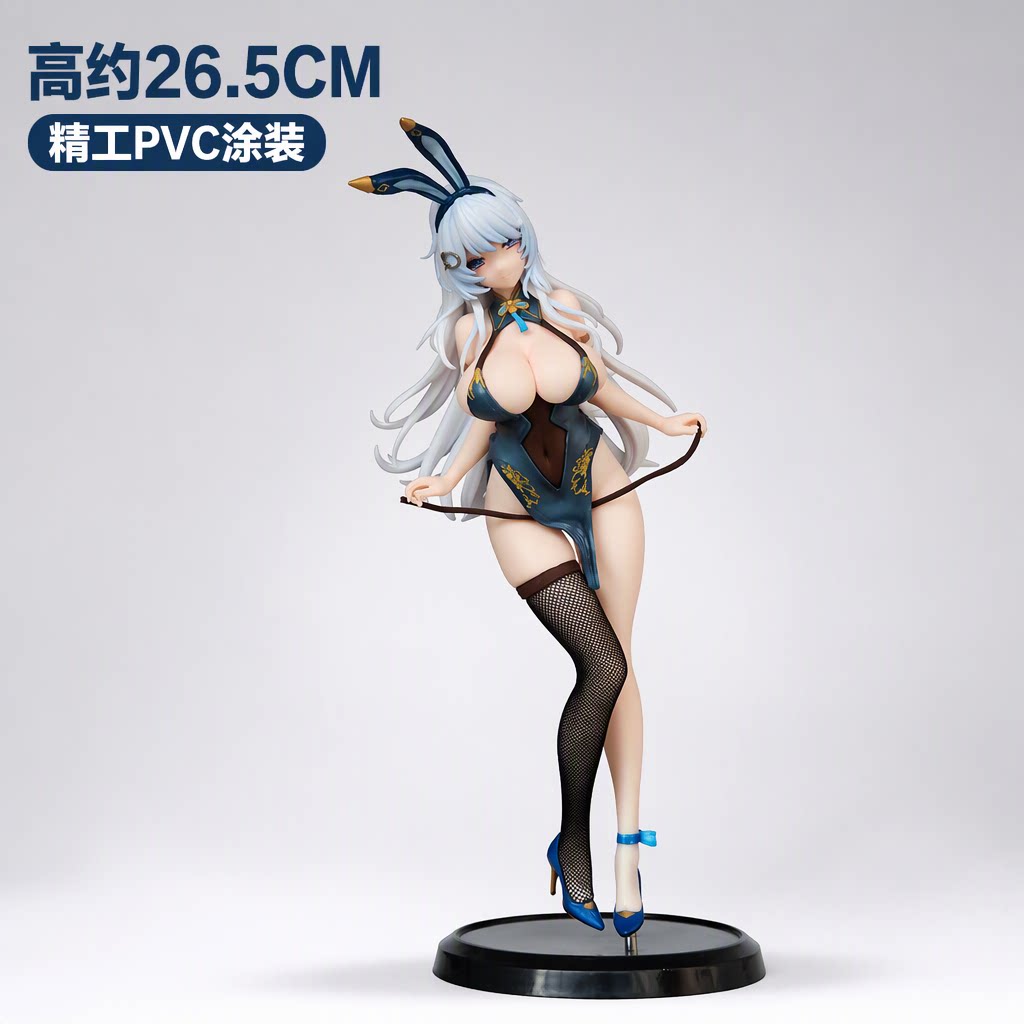2次元PVC兔耳女孩手办收藏摆件