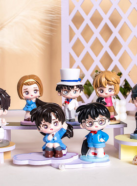 创意侦探小南盲盒潮玩手卡通盲盒动漫周边树脂工艺儿童摆件