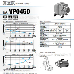 NITTOKOHKI真空泵VP0660 VP0625 VP0450 VP0435A VP0140 VP0125