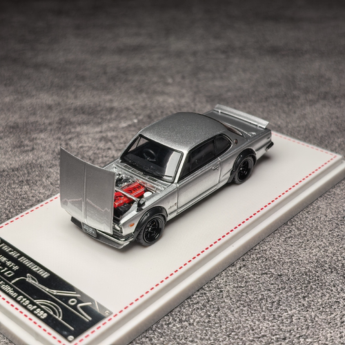 FH 1:64 日产 Nissan Skyline 2000GT-R(KPGC10)银色合金汽车模型