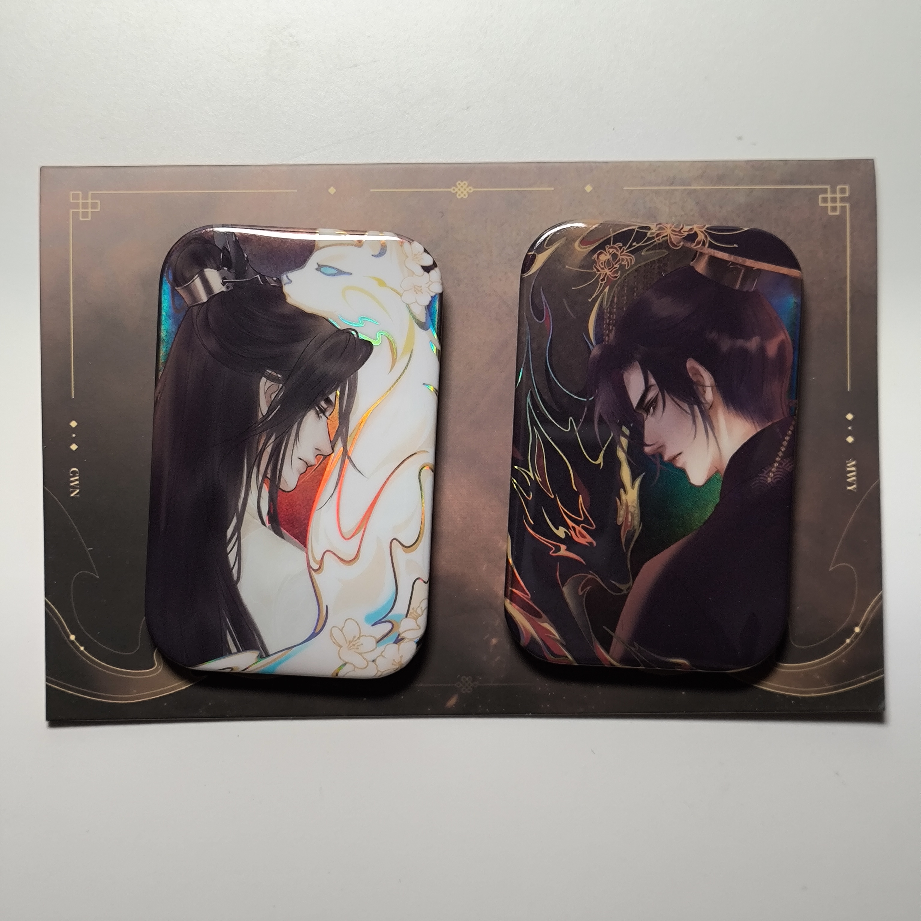 二哈与他的白猫师尊燃晚镭射吧唧