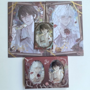 正版官谷 我在无限游戏里封神惊封三期玫瑰隐秘系列徽章色纸周边