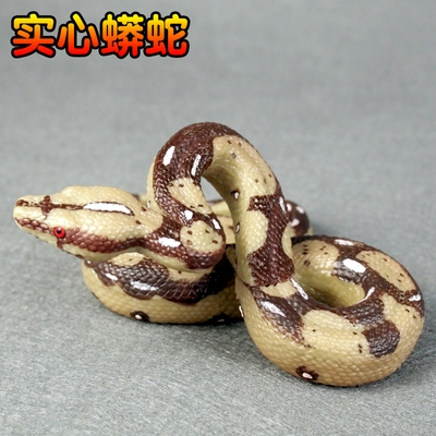 摆具c毒物蛇真仿儿镜型塑实态行胶玩蛇蟒件爬人模静吓眼心日动本
