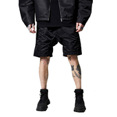 PMW 男 机能五分裤 重磅尼龙褶皱设计感抽绳短裤 多口袋高街休闲工装