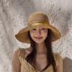 法式 盆帽复古大沿草帽女夏出游海边防晒遮阳帽休闲渔夫草编沙滩帽