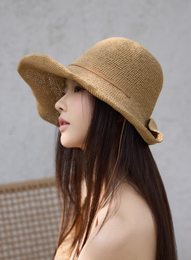 谷兜空间盆帽出游夏防晒女卷边