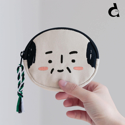 韩国治愈大叔零钱包耳机收纳包