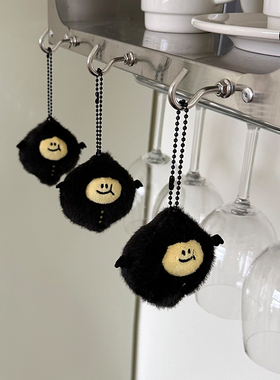 duye度也 韩国second morning毛绒玩偶钥匙链小恶魔柠檬包挂ins风