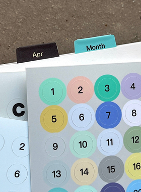 duye度也 韩国ovtk标记贴纸ins简约手帐重点事项标记索引数字箭头