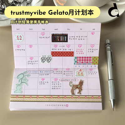 韩国TMV盐系便携轻薄月计划手帐
