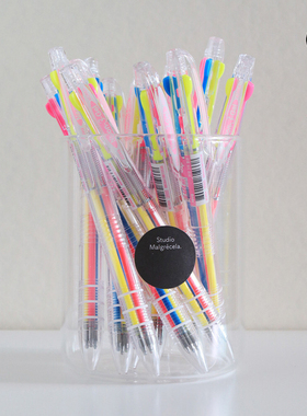 duye度也 韩国java neon模块笔三色霓虹荧光笔中性笔malgrecela