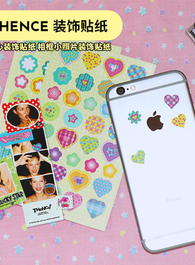 duye度也 韩国THENCE手机装饰贴纸ins风美式复古迷你相框手账拼贴