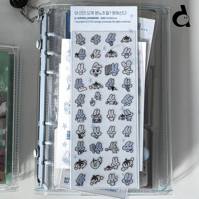 韩国手绘可爱食物小熊手帐贴纸