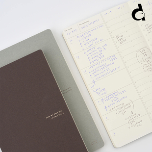 duye度也 韩国analogue keeper手帐本半年全年简约时间轴日程管理