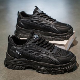 子男鞋 2025新款 透气防臭不累脚休闲风网面款 男款 厚底 老爹鞋 百搭鞋