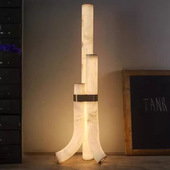 氛围灯具 饰落地灯高端酒店客厅沙发卧室立式 新款 西班牙天然云石装