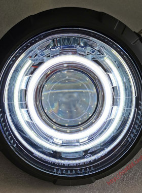 适用DL250大灯总成 摩托车改装海5 LED双光透镜  天使眼 恶魔眼