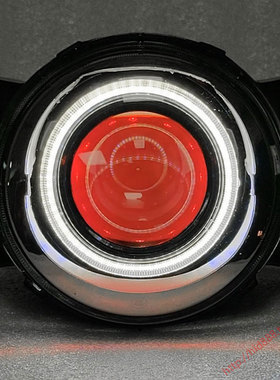 适用于本田Spacy125大灯  WH125T-12E/F 大灯总成改装LED双光透镜