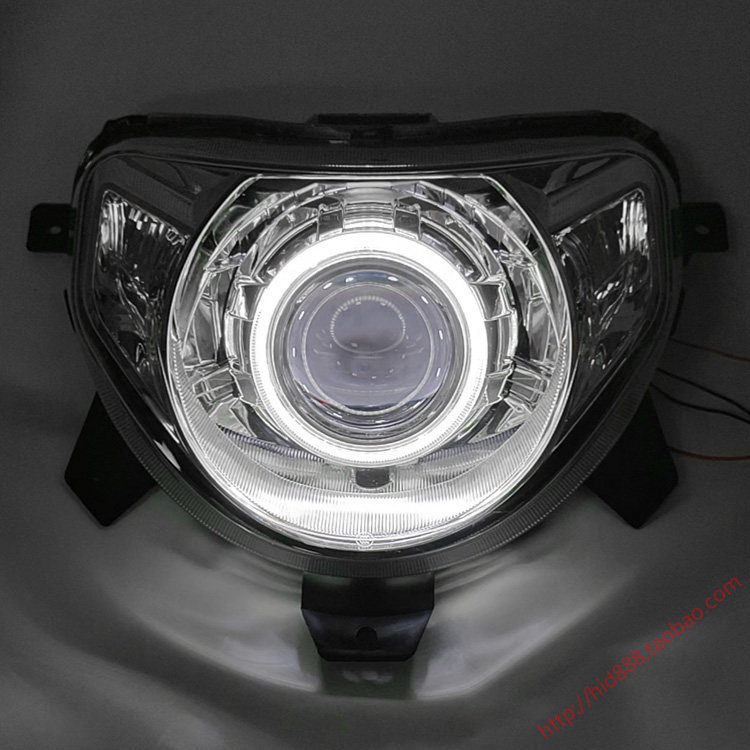 适用于本田新喜悦小公主WH100T-M-N 摩托车大灯总成装LED双光透镜