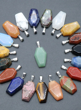 棺材板吊坠项链吊坠万圣节趣味