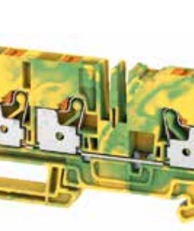 魏德米勒A3C 6 PE A系列插拔式两进一出黄绿色接地端子1991810000