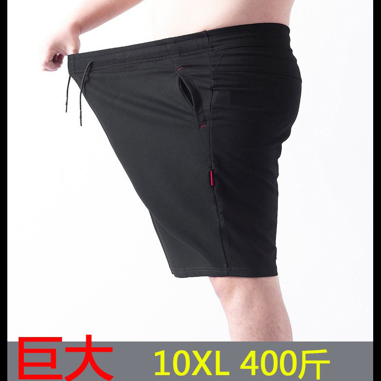 夏季潮胖子运动短裤薄款男加肥加大码宽松休闲五分裤肥佬大裤衩