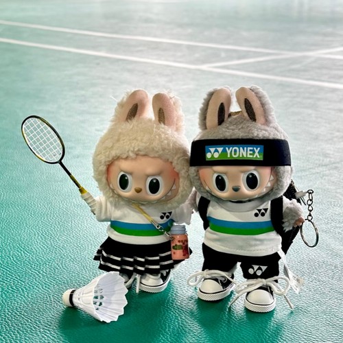 labubu一二三代羽毛球套装娃衣