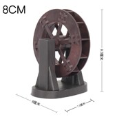 假山流水车风水轮支架新款 一体转动石磨水循环盆景上水石装 饰配件